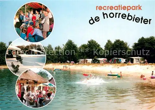 AK / Ansichtskarte Hoogersmilde_NL Recreatiepark De Horrebieter Strand Gaststaette Bungalows 