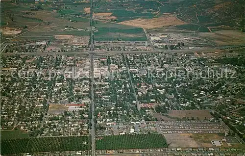 AK / Ansichtskarte Corona_California Aerial view of the Circle City 