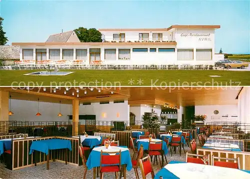 AK / Ansichtskarte Hessloch_Dittelsheim Hessloch Cafe Restaurant Avril Hessloch