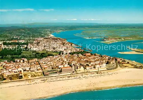 AK / Ansichtskarte Figueira_da_Foz Rio Mondego vista aerea Figueira_da_Foz
