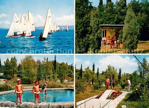 AK / Ansichtskarte Ankaran Hotel Adria Bungalow Minigolf Swimming Pool Segelregatta Ankaran