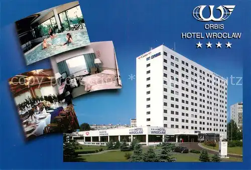 AK / Ansichtskarte Wroclaw Orbis Hotel Wroclaw Restaurant Hallenbad Wroclaw