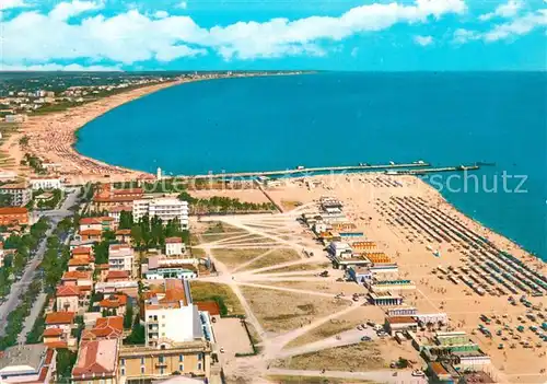 AK / Ansichtskarte Cesenatico Spiaggia Riviera Adriatica veduta aerea Cesenatico