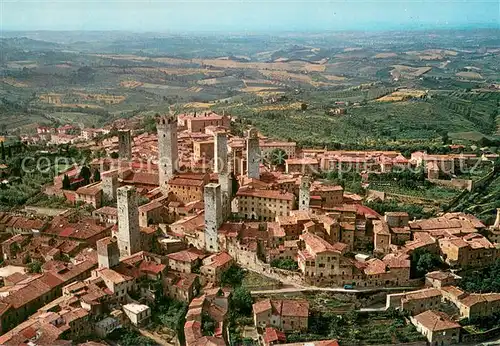 AK / Ansichtskarte San_Gimignano_Toscana Panorama dall aereo 