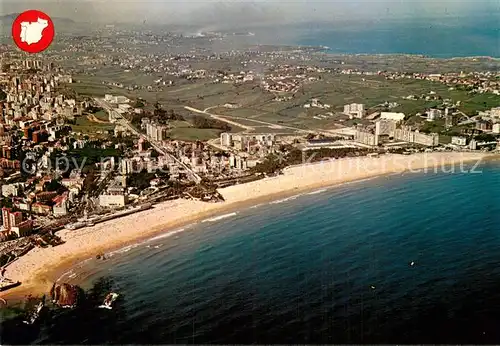 AK / Ansichtskarte Santander Playa del Sardinero aerea Santander