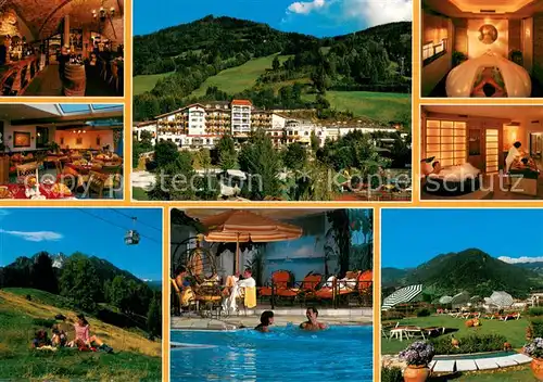 AK / Ansichtskarte St_Johann_Pongau Wellness und Sporthotel Alpina Restaurant Swimming Pool Wandern Bergbahn St_Johann_Pongau