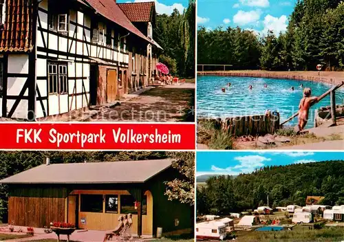 AK / Ansichtskarte Volkersheim_Niedersachsen Bund fuer freie Lebensgestaltung Hildesheim FKK Sportpark Freibad Camping Volkersheim Niedersachsen