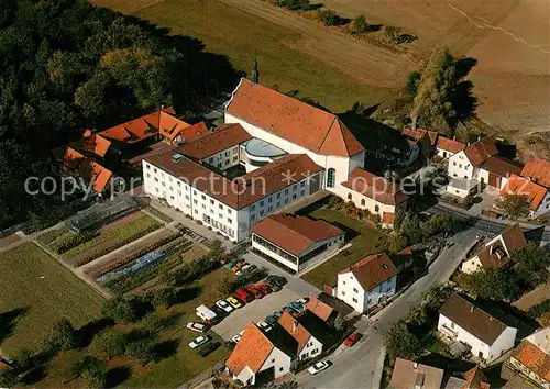 AK / Ansichtskarte Scheinfeld Kloster Schwarzenburg Fliegeraufnahme Scheinfeld