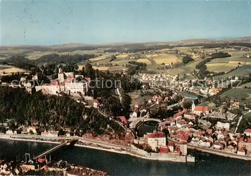 AK / Ansichtskarte Passau Veste Oberhaus und Wasserburg Niederhaus Fliegeraufnahme Passau