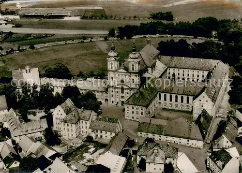 AK / Ansichtskarte Waldsassen Kirche und Kloster Waldsassen Fliegeraufnahme Waldsassen