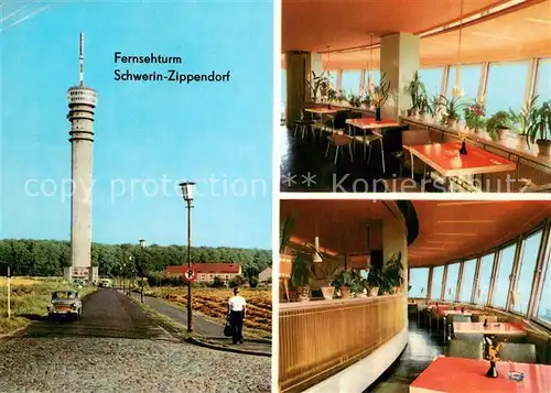 AK / Ansichtskarte Zippendorf Fernsehturm Drehrestaurant Zippendorf