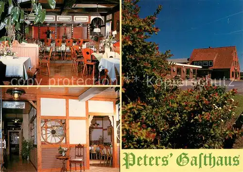 AK / Ansichtskarte Drochtersen Peters Gasthaus Ritscher Moor Gastraeume Drochtersen