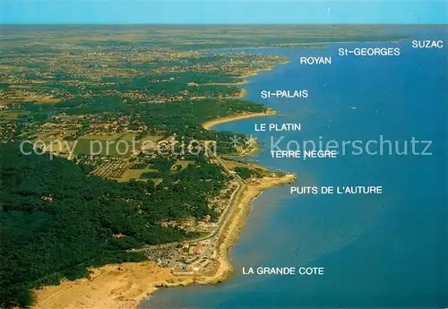AK / Ansichtskarte La_Grande_Cote Vue generale aerienne de la cote depuis la grande cote jusqui a la Pointe de Suzac 