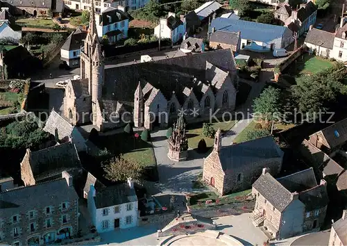 AK / Ansichtskarte Plougonven Vue aerienne du bourg Plougonven