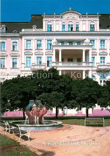 AK / Ansichtskarte Teplice_Teplitz Schoenau_CZ Cisarske lazne 