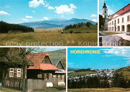 AK / Ansichtskarte Horehronie_SK Kralova hola Horehronske muzeum v Brezne Ludova architektura v Polomke Pohlad na Sumiac 