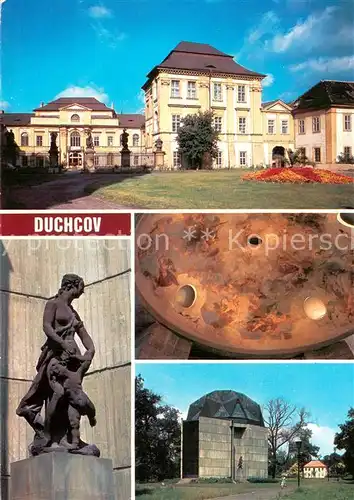 AK / Ansichtskarte Duchcov_CZ Statni zamek Socha Matayase Brauna Andromeda Freska V Reinera Pavilon pro Reinerovu fresku 