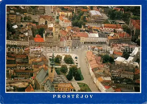AK / Ansichtskarte Prostejov_Prossnitz_CZ Masaryka secesni radnice postavena Fliegeraufnahme 