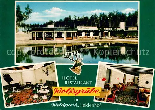 AK / Ansichtskarte Soltau Wildpark Heidenhof Gastraeume Soltau