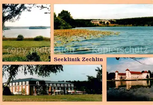 AK / Ansichtskarte Zechlin_Flecken Seeklinik Zechlin Seepartien Teilansichten Zechlin_Flecken