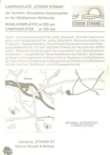 AK / Ansichtskarte Drage_Elbe Campingplatz Stover Strand Yachthafen Strandpartie Bungalows Drage_Elbe