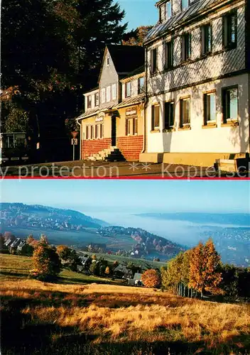 AK / Ansichtskarte Klingenthal_Vogtland Speisegaststaette Aschbergschaenke Panorama Klingenthal_Vogtland