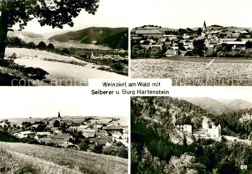 AK / Ansichtskarte Weinzierl_Altoetting am Wald mit Seiberer und Burg Hartenstein Weinzierl Altoetting