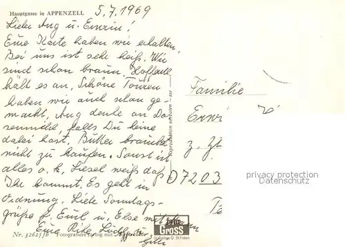 AK / Ansichtskarte Appenzell_IR Hauptgasse Appenzell IR