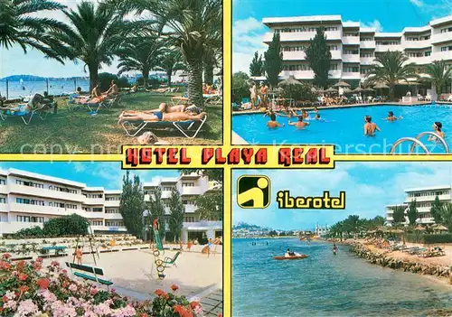 AK / Ansichtskarte Playa_de_Talamanca_Ibiza_ES Hotel Playa Real Pool Iberootel 