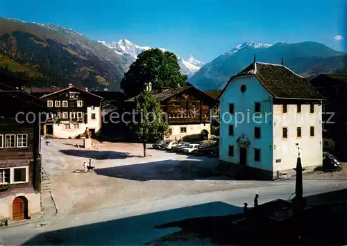 AK / Ansichtskarte Ernen Gasthaus St Georg Rathaus und Tellenhaus Wannenhorn Finsteraarhorn Ernen