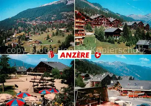 AK / Ansichtskarte Anzere Panorama Teilansichten Anzere
