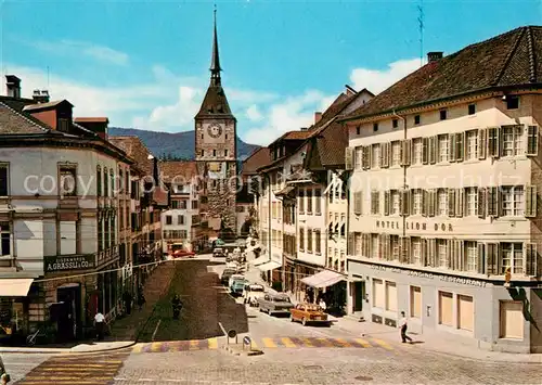 AK / Ansichtskarte Aarau_AG Vordere Vorstadt mit Stadtturm Aarau_AG