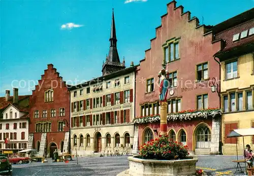 AK / Ansichtskarte Biel_Bienne Altstadt Rathaus Biel Bienne