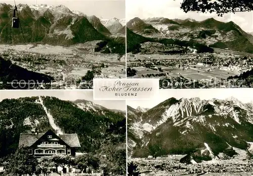 AK / Ansichtskarte Bludenz_Vorarlberg Panorama Pension Hoher Trassen Bludenz Vorarlberg