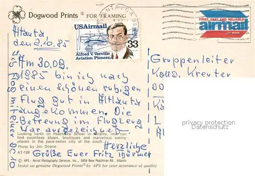 AK / Ansichtskarte Atlanta_Georgia Peachtree Street  