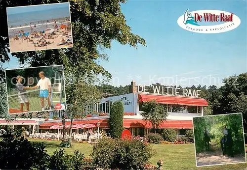 AK / Ansichtskarte Noordwijk_Nordwijk_NL Duinpark De Witte Raaf Strand Tennis Reiten 