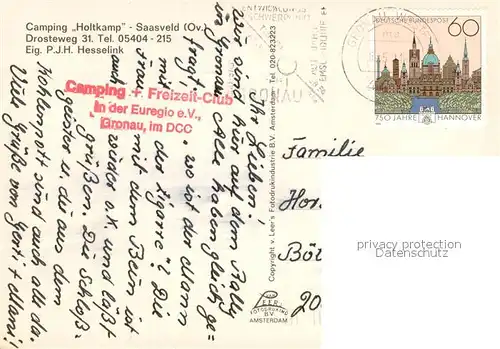 AK / Ansichtskarte Saasveld Camping Holtkamp Pool Zelte Saasveld