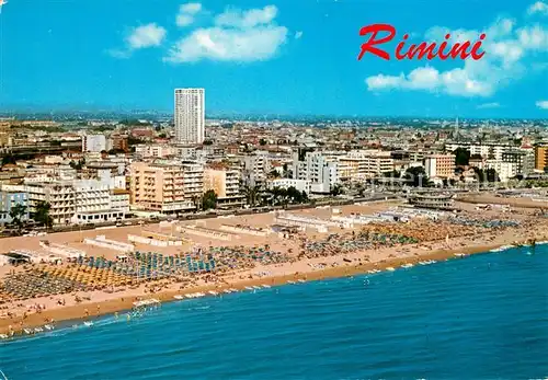 AK / Ansichtskarte Rimini_IT Fliegeraufnahme Panorama Strand 
