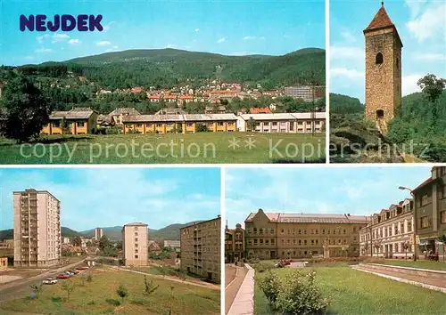 AK / Ansichtskarte Nejdek_Neudeck_CZ Teilansichten m. Turm 