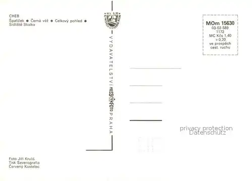 AK / Ansichtskarte Cheb_Eger Spalicek Cerna vez 