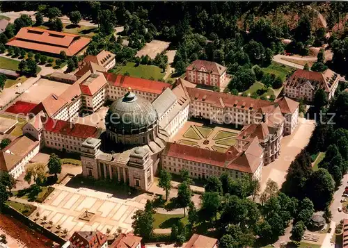 AK / Ansichtskarte St_Blasien Fliegeraufnahme Pfarrkirche St. Blasius Dom Jesuitenkolleg St_Blasien