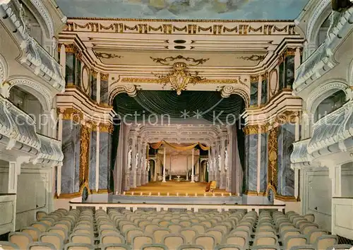 AK / Ansichtskarte Schwetzingen Rokoko Theater Innansicht Schwetzingen