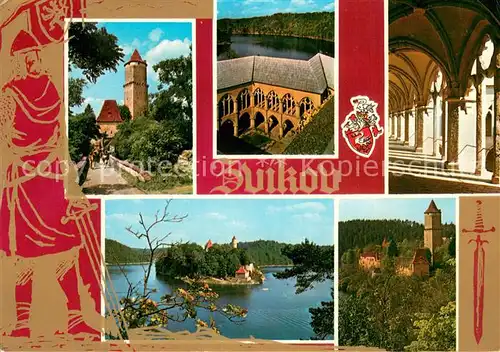 AK / Ansichtskarte Zvikov Burg Zvikov Arkaden Insel Ritter Zvikov