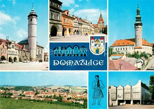 AK / Ansichtskarte Domazlice_CZ Mesto bylo zalozeno v roce Domazlice jsou pamatkovou rezervaci a kulturnim strediskem Chodska 