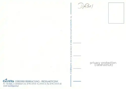 AK / Ansichtskarte Dabki_PL Osrodek Rekreacyjno Profilaktyczny 