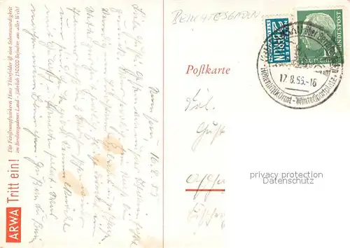 AK / Ansichtskarte Berchtesgaden ARWA Feinstrumpfwirkerei Hans Thierfelder Berchtesgaden