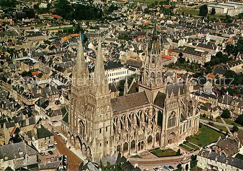 AK / Ansichtskarte Bayeux Cathedrale Vue aerienne Bayeux