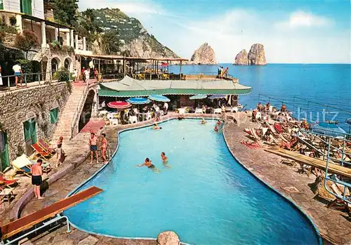 AK / Ansichtskarte Capri_Italia Marina Piccola Canzone del Mare 