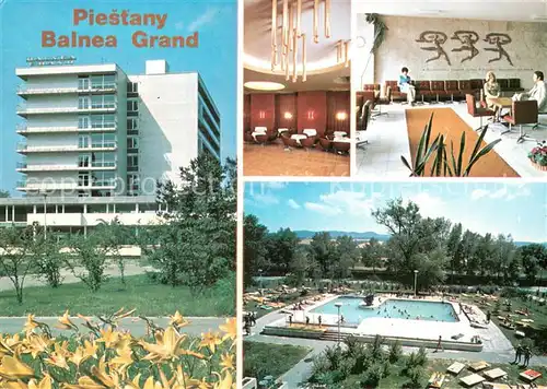 AK / Ansichtskarte Piestany Hotel Balnea Grand Foyer Schwimmbad Piestany