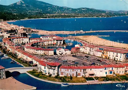 AK / Ansichtskarte Port_Grimaud Cite lacustre realisee par la Societe Etige Vue panoramique aerienne Port Grimaud